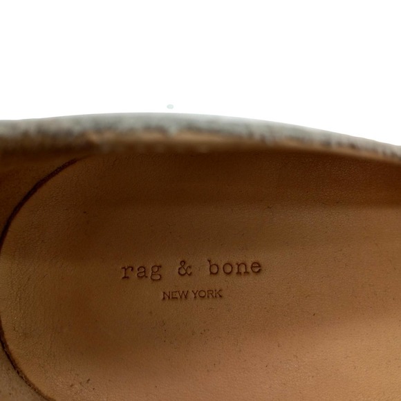 rag & bone White And Black Striped Loafer Size 39.5 EUC - Picture 11 of 13